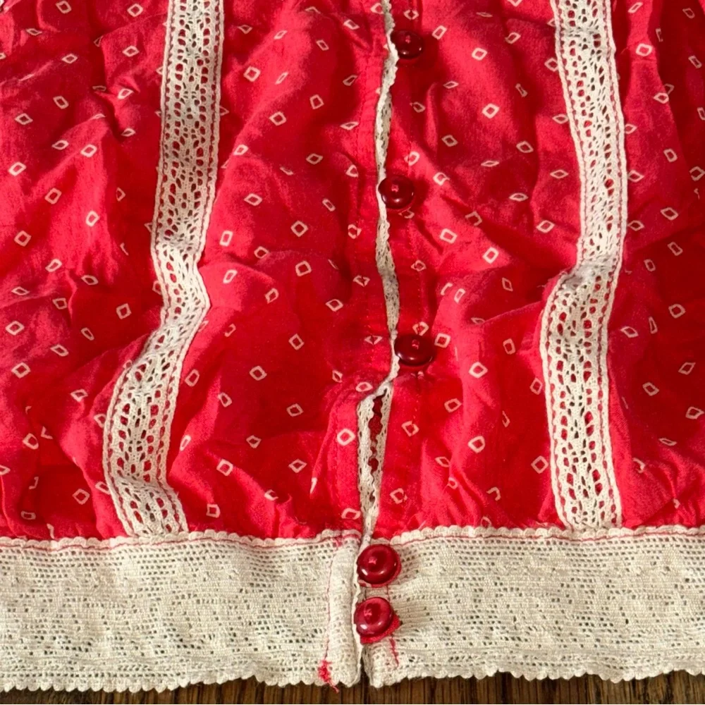 Free People Women’s Peasant Blouse Size S - Picture 9 of 13